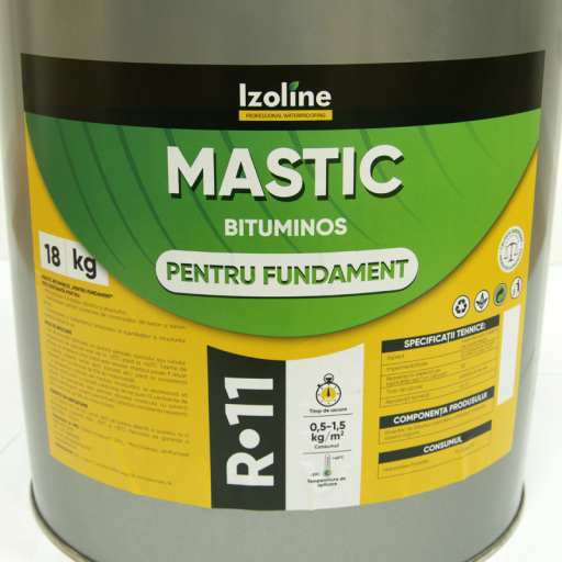 Mastic bituminos "pentru Fundament", căldare de 18kg