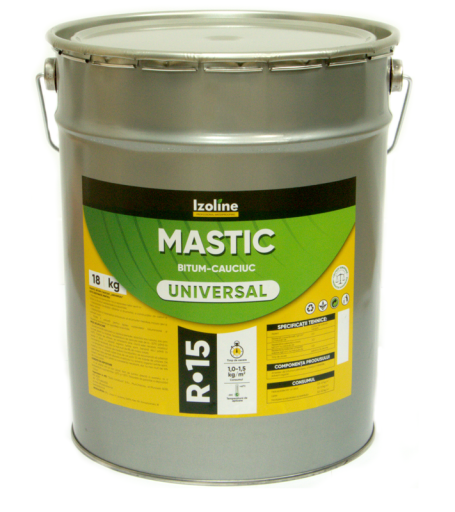 Mastic bitum-cauciuc "UNIVERSAL", căldare de 18kg