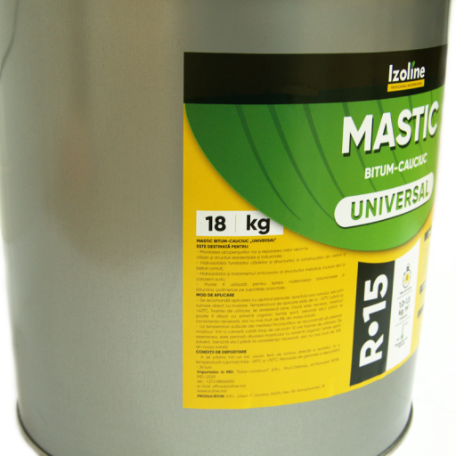 Mastic bitum-cauciuc "UNIVERSAL", căldare de 18kg