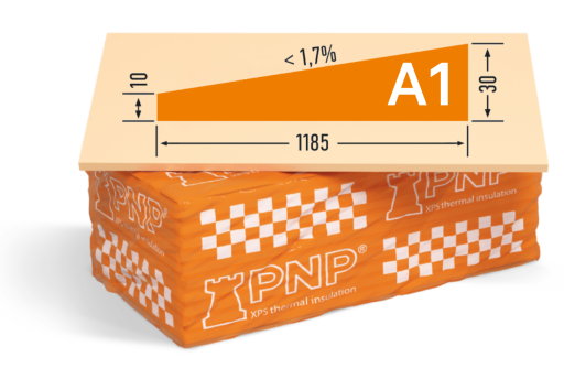 Polistiren extrudat PNP XPS 150 SLOPE А1 10-30 (1.7%)