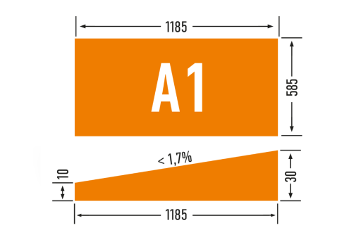 Polistiren extrudat PNP XPS 150 SLOPE А1 10-30 (1.7%)
