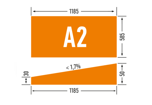 Polistiren extrudat PNP XPS 150 SLOPE А2 30-50 (1.7%)