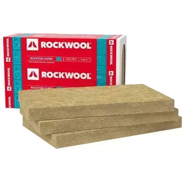 Vată minerală ROCKWOOL  ROCKTON SUPER 43 kg/m3 1000x610 мм