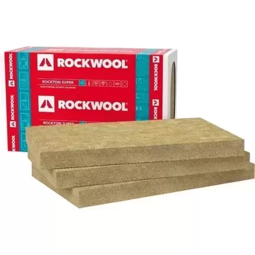 Vată minerală ROCKWOOL  ROCKTON SUPER 43 kg/m3 1000x610 мм